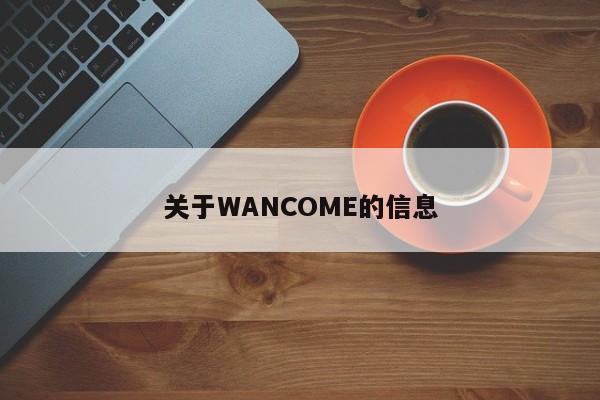 关于WANCOME的信息-第1张图片-承越创业知识网