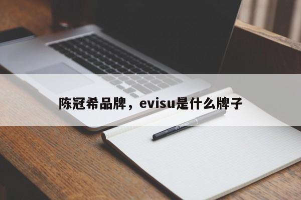 陈冠希品牌，evisu是什么牌子-第1张图片-承越创业知识网